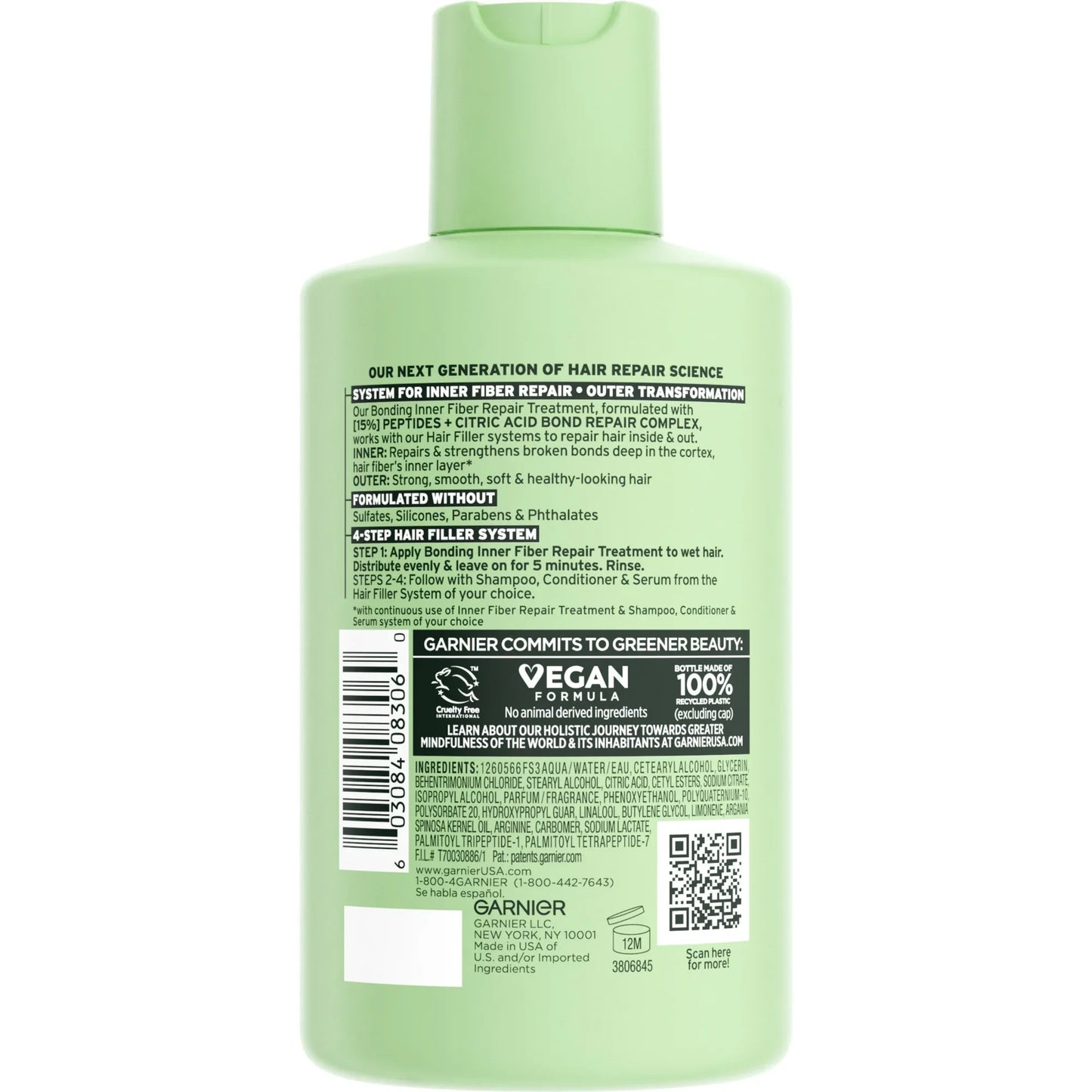 Garnier Fructis Hair Filler Peptides Inner Fiber Repair Treatment, 10.1 fl oz