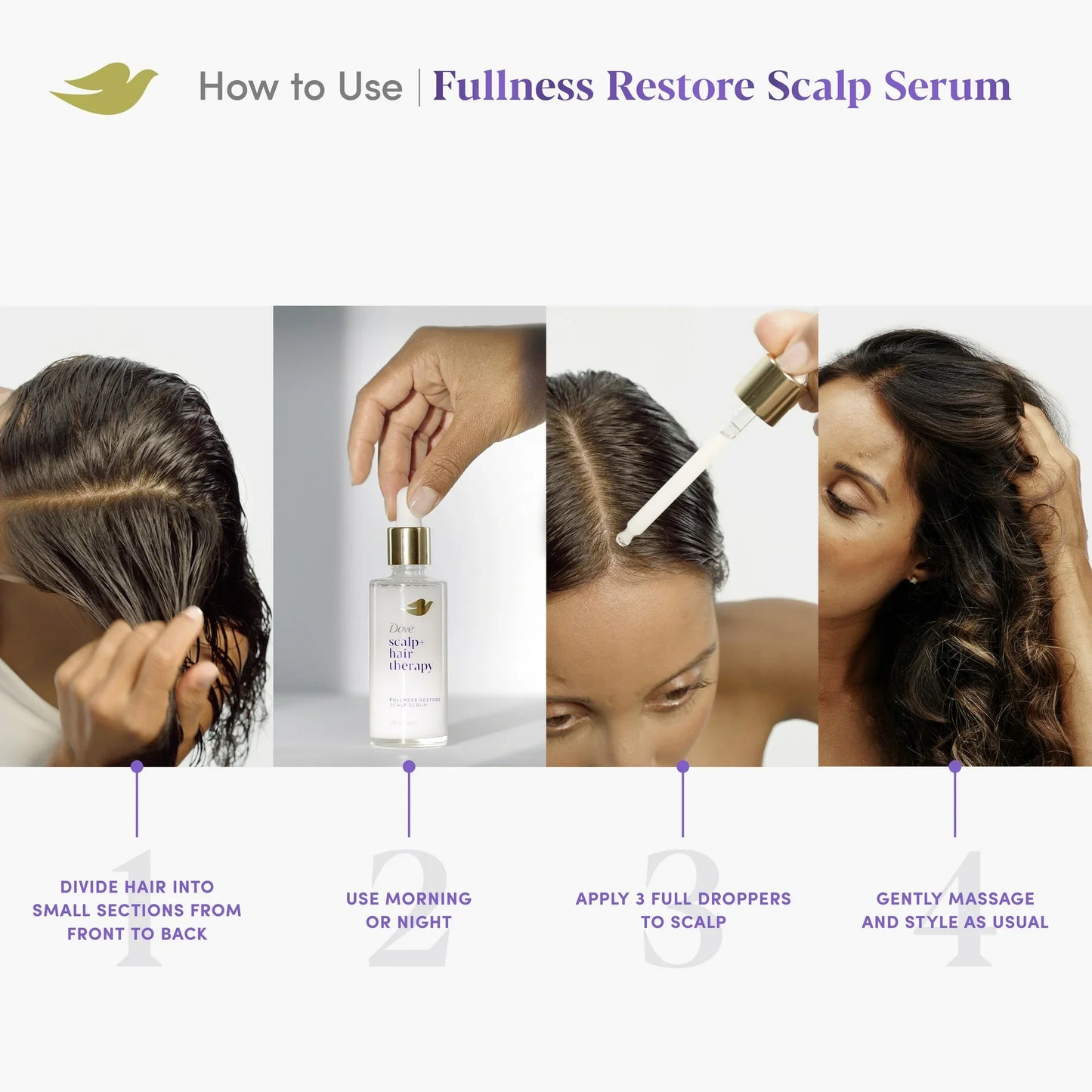 Dove Scalp + Hair Therapy Density Boost Fullness Restore Scalp Serum, 2 oz